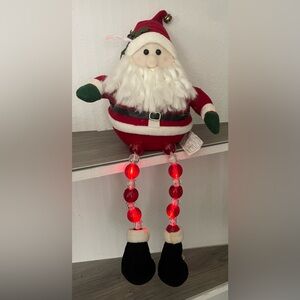Vintage Avon Sitting Shelf Santa with Light Up Legs Christmas Decor